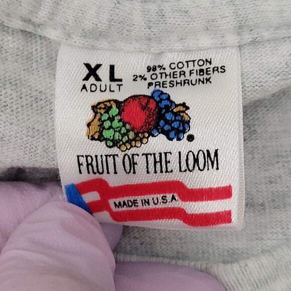 Vintage 90s Funny CRAP Equipment Shirt XL 23x27 Cropped USA - Picture 5 of 14